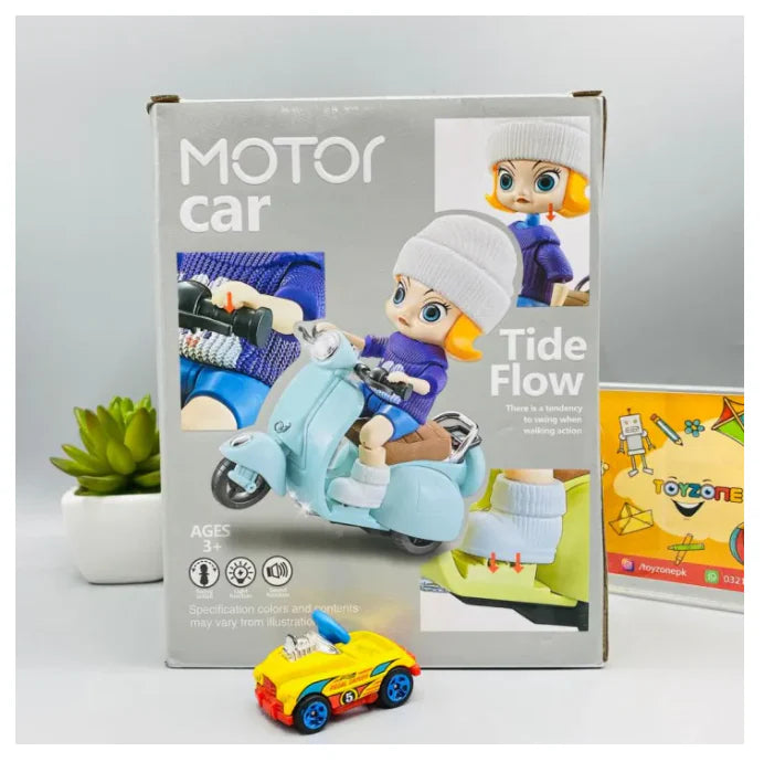 Electric Tide Flow Motor Car Stunt Scooter Toy
