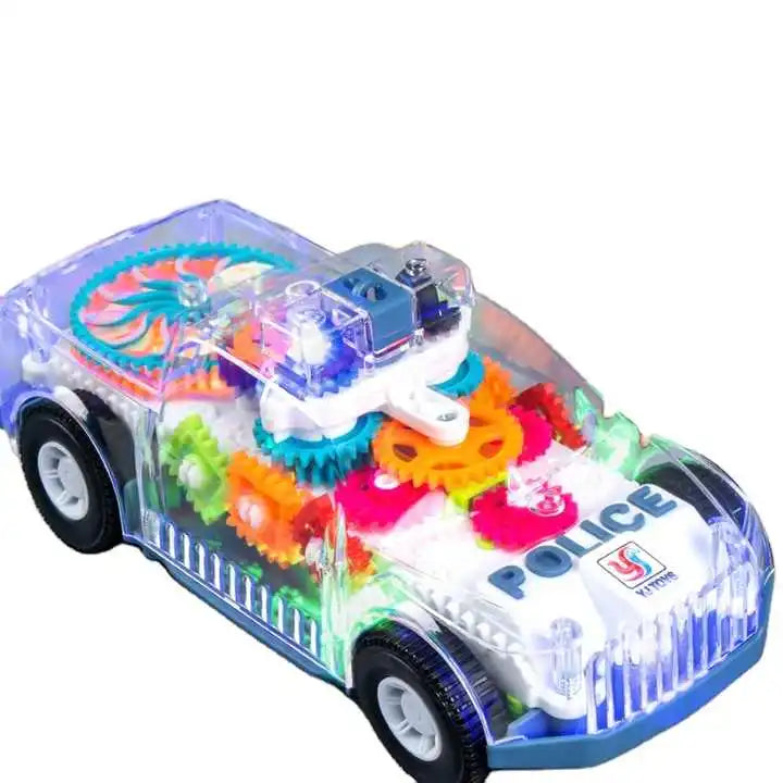 Police Car with Transparent Design