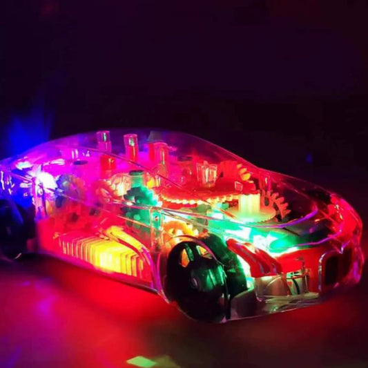 Racing Car with Transparent Design