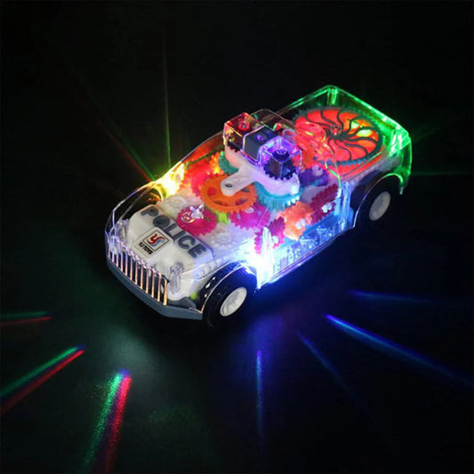 Police Car with Transparent Design