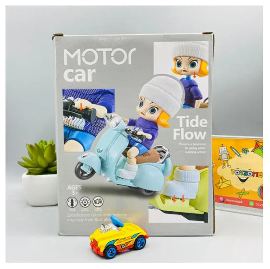 Electric Tide Flow Motor Car Stunt Scooter Toy