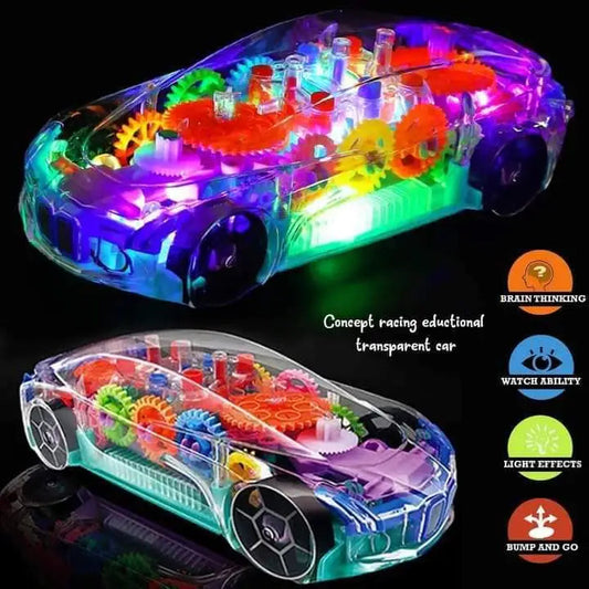 Racing Car with Transparent Design